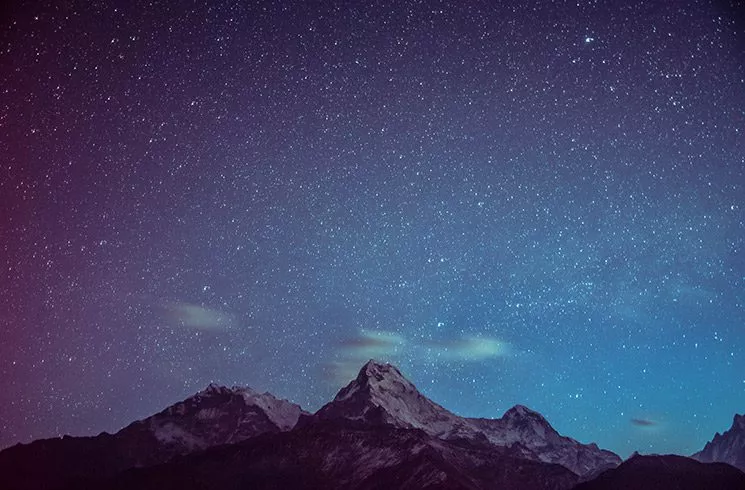 Ciel étoilé de constellations